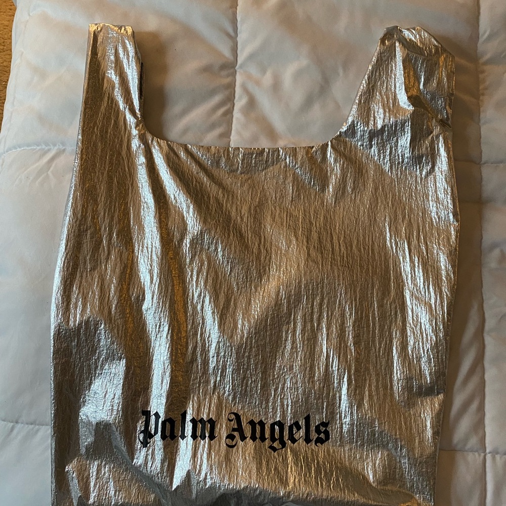 Palm Angels metallic shoppers bag